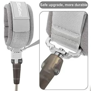 Blisstime Toddler Leash with Key Lock, Upgraded Anti Lost Wrist Link Baby Leash with 360 Degree Rotating Connector and Adjustable Bracelet for Babies Toddlers Child Kids (8.2ft/2.5m, Dark Gray)