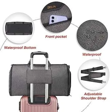 Versatile Carry On Garment Bag for Travel and More