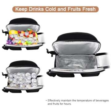 Sunflora Insulated Picnic Backpack for 4 Persons