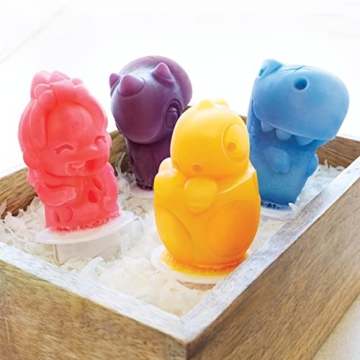 Zoku Dino Pop Molds - Easy-release Silicone Fun for Kids