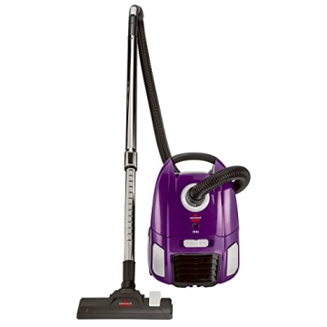 Bissell Zing Lightweight Bagged Canister Vacuum - Powerful Suction for Floors & Pets, Purple 2154A