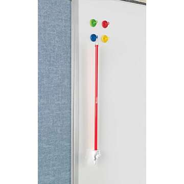 Learning Resources Super Strong Magnetic Hooks - 4 Pieces Sign Holders, Classroom Hooks, Teacher Supplies,Back to School Supplies