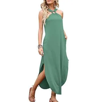 ANRABESS Women Summer Maxi Dress with Pockets & Stylish Design