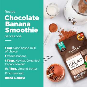 Navitas Organics Cacao Powder - Organic, Non-GMO, Gluten-Free