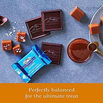Ghirardelli Dark and Caramel Sea Salt, Chocolate Squares, 5.32 Ounce (Pack of 1)