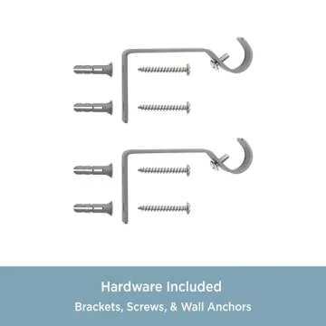 Kenney KN81685 Estrella Purple Sparkle Fluted Acrylic End Standard Decorative Juvy Window Curtain Rod, 28-48" Adjustable Length, Brushed Nickel Finish, 5/8" Diameter Steel Tube