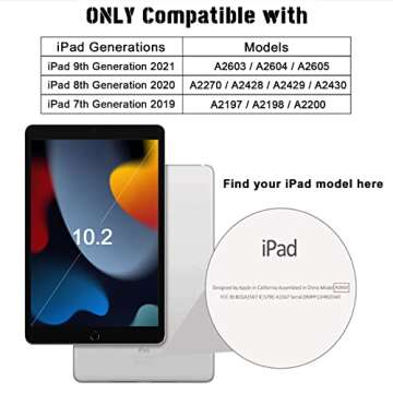 Rantice iPad 9th 8th 7th Generation Case - Rugged Kickstand Protector