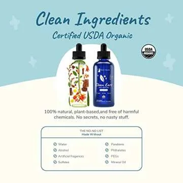 Organic Dog Ear Cleaner - Gentle and Effective - 4 fl oz