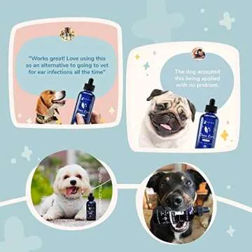 Organic Dog Ear Cleaner - Gentle and Effective - 4 fl oz