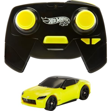 Hot Wheels RC Toy Car, Remote-Control Nissan Z in 1:64 Scale with Controller & USB Cable, Works On &...