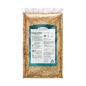 Morning Song Clean & Free Shell Free Wild Bird Food, Premium No Mess Bird Seed for Outside Feeders, ...