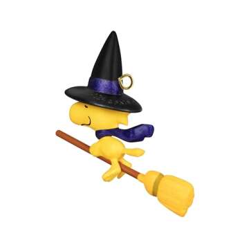 Hallmark Keepsake 0.97" Mini Halloween Ornament 2024, The Peanuts Gang Witchy Woodstock, Gifts for P...