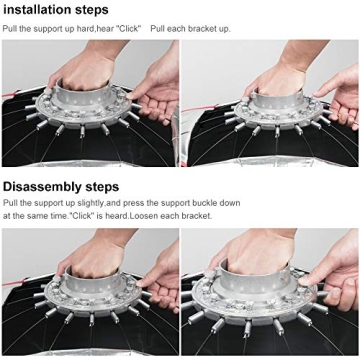 LAOFAS 35inch Deep Parabolic Softbox for Easy Setup