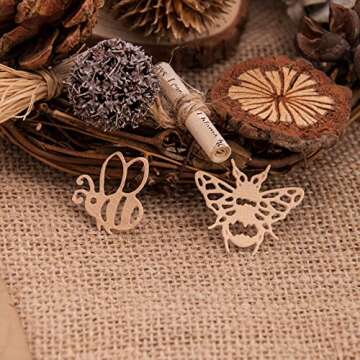 3pcs Bees Cutting Dies, Honeycomb Flower Die Cuts Metal Embossing Stencils Template Mould for Card Scrapbooking and DIY Craft Album Paper Card Decor