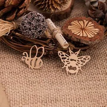 3pcs Bees Cutting Dies, Honeycomb Flower Die Cuts Metal Embossing Stencils Template Mould for Card Scrapbooking and DIY Craft Album Paper Card Decor