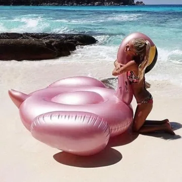 Giant Inflatable Flamingo Pool Float for Summer Fun