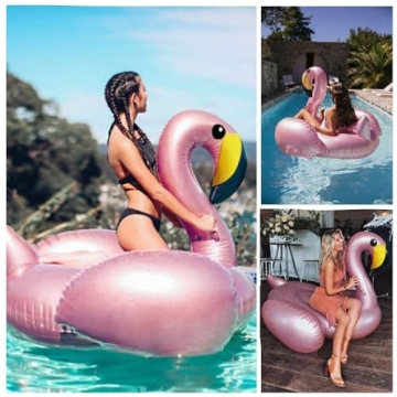Giant Inflatable Flamingo Pool Float for Summer Fun