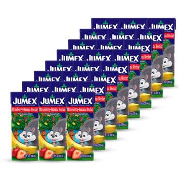 Jumex Strawberry Banana Nectar Juice Boxes - Refreshing Guilt-Free Drink for Kids - 24 Pack