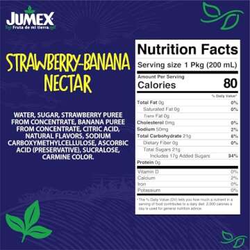 Jumex Strawberry Banana Nectar Juice Boxes - 24 Pack