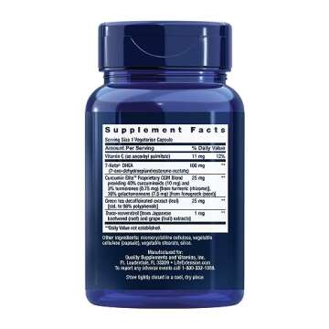 Life Extension 7-Keto DHEA Metabolite – Crank Up Your Fat-Burning Furnace – Non-GMO – Gluten-F...