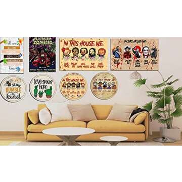 Horse Girl Vintage Metal Tin Sign for Decor