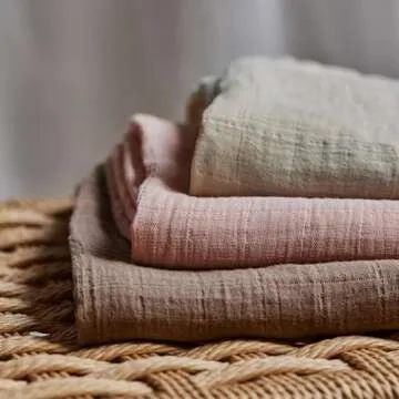 Huxie Swaddle Blanket - Organic Cotton - Swaddles for Newborns - Newborn Swaddle - Muslin Swaddle Blankets - 100% Cotton Blanket, 47" x 47" Swaddle (Natural)