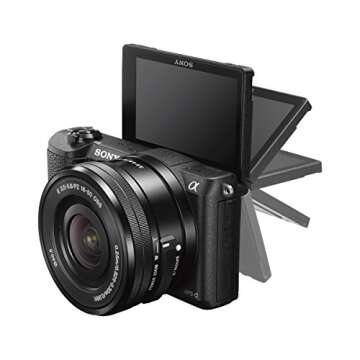 Sony a5100 16-50mm Mirrorless Digital Camera with 3-Inch Flip Up LCD (Black) (Renewed)
