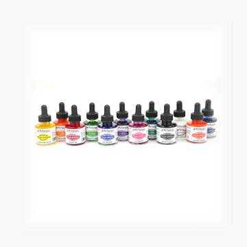 Premium Dr. Ph. Martin's Liquid Acrylic Paint Set - 12 Colors