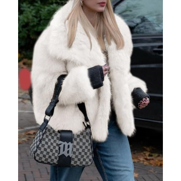 Cicy Bell Women's Warm Oversized Faux Fur Winter Jacket