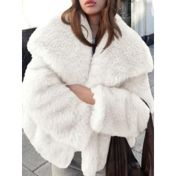 Cicy Bell Women's Warm Oversized Faux Fur Winter Jacket