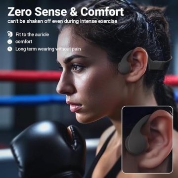 SUNGDOGIN 2025 New Bluetooth Bone Conduction Headphones - Open-Ear, Sweatproof, 10Hrs Playtime