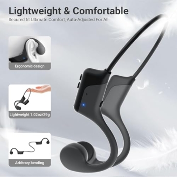 SUNGDOGIN Bone Conduction Headphones - Lightweight & Waterproof