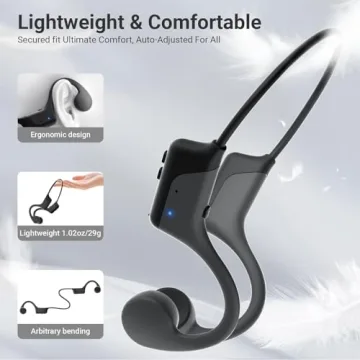 SUNGDOGIN Bone Conduction Headphones - Lightweight & Waterproof
