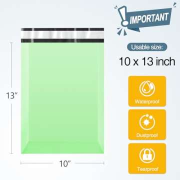 Famagic Poly Mailers, 200pc 10x13 Inch Shipping Bags, Chic Packaging Bags for Small Business, Tearpr...
