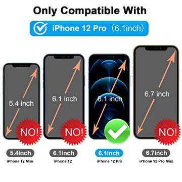 4Pack Screen & Camera Lens Protector for iPhone 12 PRO 5G