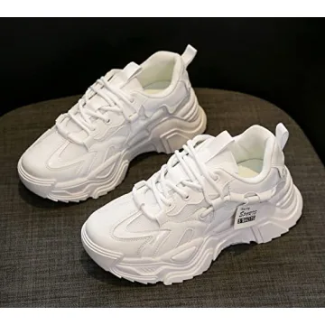 VAXAV Women's Stylish Breathable Mesh Platform Sneakers