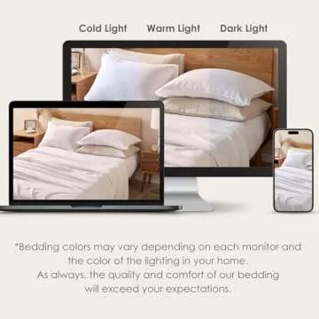 DAPU Pure Linen Sheets Set 100% French Linen - King Size