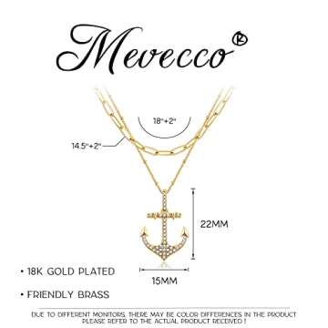 MEVECCO Gold Layered Choker Necklace - Minimalist Style