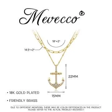 MEVECCO Gold Layered Choker Necklace - Minimalist Style