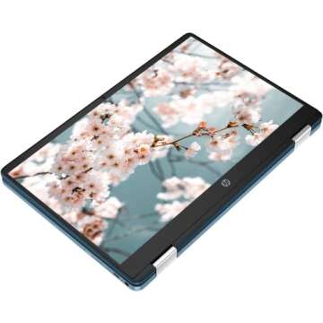 HP 2023 Convertible 2-in-1 Chromebook Laptop, 14" HD IPS Touchscreen, Intel Celeron Processor up to ...