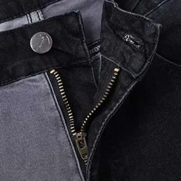 vanberfia High Waisted Jeans for Women: Skinny Denim Patchwork Stretch Pants for Various Occasions - Long Length Woman High Rise Casual Stretchy Denim Trouser(3XL,JS9079-2)