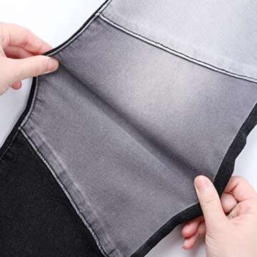 vanberfia High Waisted Jeans for Women: Skinny Denim Patchwork Stretch Pants for Various Occasions - Long Length Woman High Rise Casual Stretchy Denim Trouser(3XL,JS9079-2)