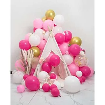 MOMOHOO Hot Pink Balloons for Celebrations and Events