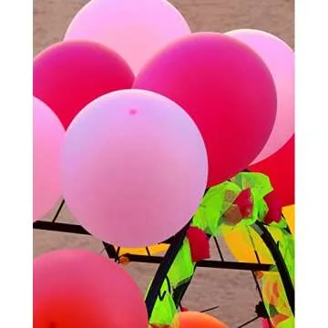 MOMOHOO Hot Pink Balloons for Celebrations and Events