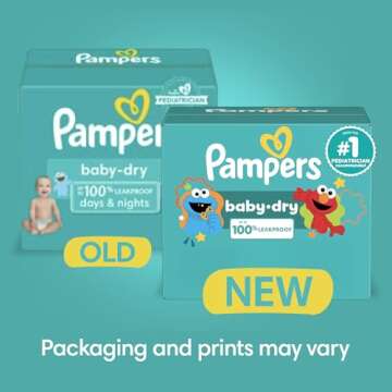 Pampers Diapers - Baby Dry - Size 2, 186 Count, Absorbent Disposable Infant Diaper (Packaging May Va...