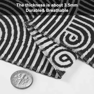 Tiffasea Long Hallway Runner Rug 2.6'x10' Washable Rug Runners Modern Reversible Black Kitchen Runner Cotton Hand-Woven Indoor Entryway Rug Carpet Runners for Bathroom Bedroom Laundry Room