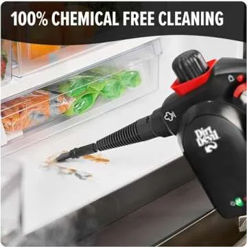 Dirt Devil 7-in-1 Handheld Steamer, Pressurized Steam Cleaner for Home Use, XL Water Tank, Includes ...