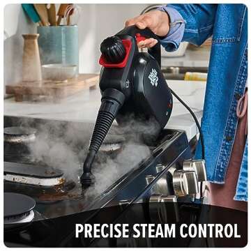Dirt Devil 7-in-1 Handheld Steamer, Pressurized Steam Cleaner for Home Use, XL Water Tank, Includes Specialized Cleaning Tools, Portable Steam Cleaner for Bathroom, Clothes, Furniture and More