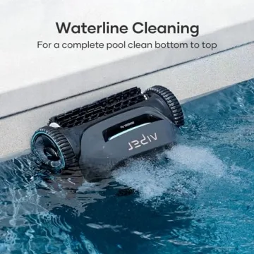 AIPER Cordless Robotic Pool Cleaner - WavePath Navigation & Quad-Motor Performance for Easy Pool Mai...