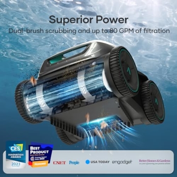 AIPER Cordless Robotic Pool Cleaner with WavePath